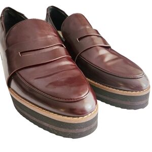 Design Lab Lord & Taylor Burgundy Loafers